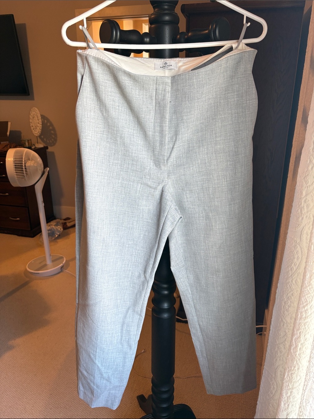 Aritzia Babaton Markova Light Gray Dress Trousers